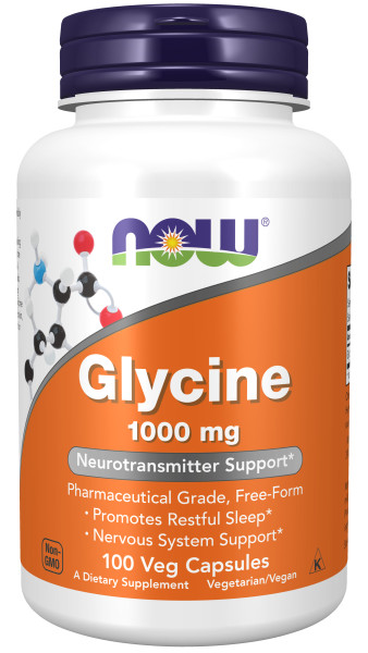 NOW GLYCINE 1000 мг (100 вегкапс)