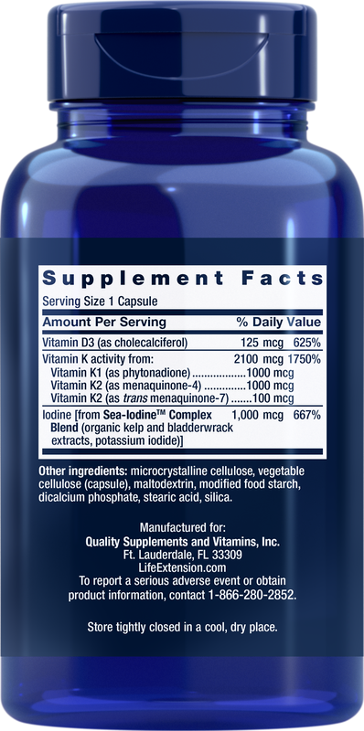 Life Extension D and K with Sea-Iodine™ (60 капс) Life Extension D and K with Sea-Iodine™ (60 капс)