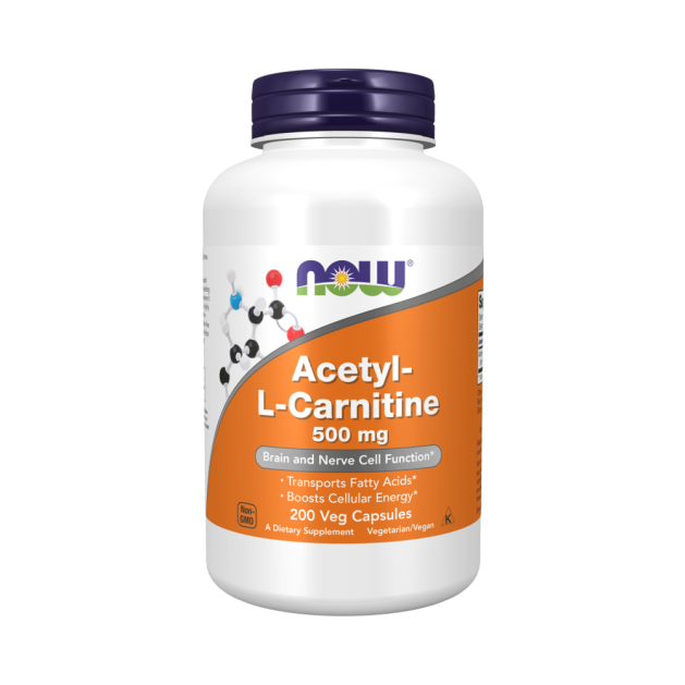 NOW ACETYL-L-CARNITINE 500 мг (200 вег.капс)