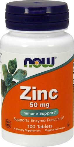 NOW ZINC GLUCONATE 50 мг (100 табл)