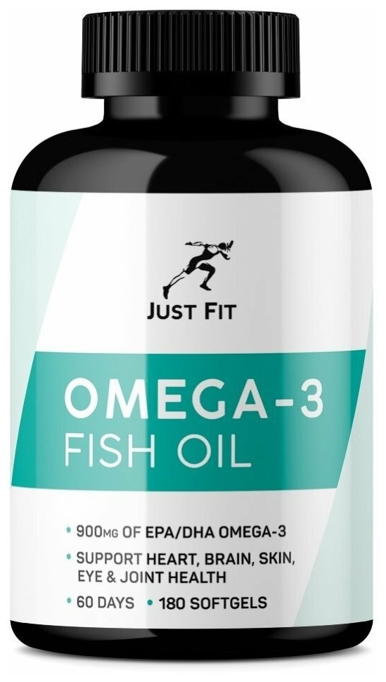 Жирные кислоты JustFit Omega-3 Fish Oil (180 капс)