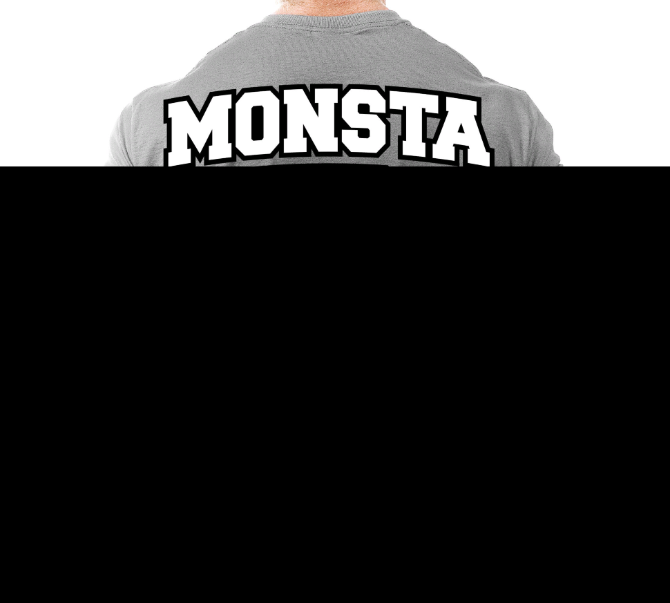 35_Property of Team Monsta-34 T-Shirt: Charcoal (Monsta)