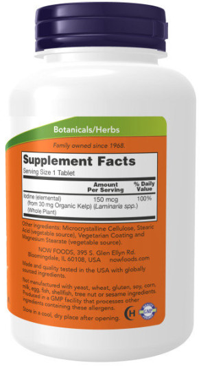 NOW Kelp 150 мкг (200 табл)