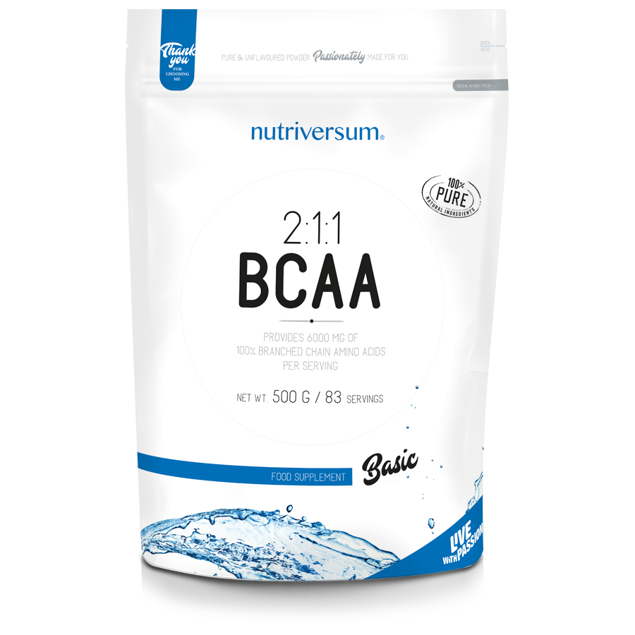 Аминокислоты Nutriversum Basic BCAA 2:1:1 (500 гр)