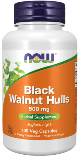 NOW BLACK WALNUT HULLS 500 мг (100 вегкапс)