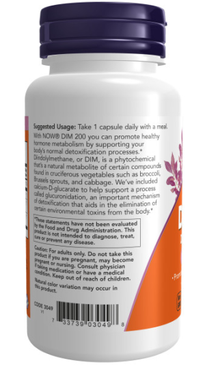 Улучшение гормонов NOW DIM 200 (90 капс)