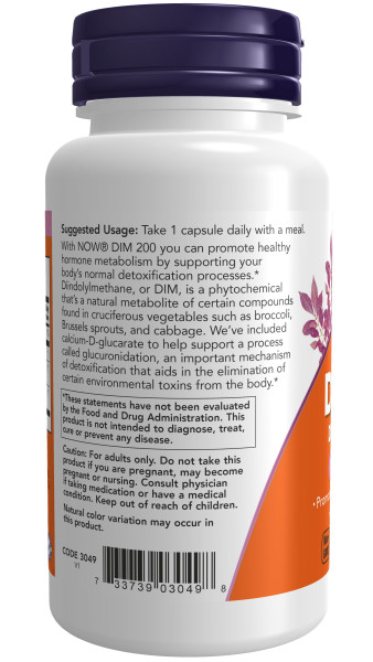 Улучшение гормонов NOW DIM 200 (90 капс)