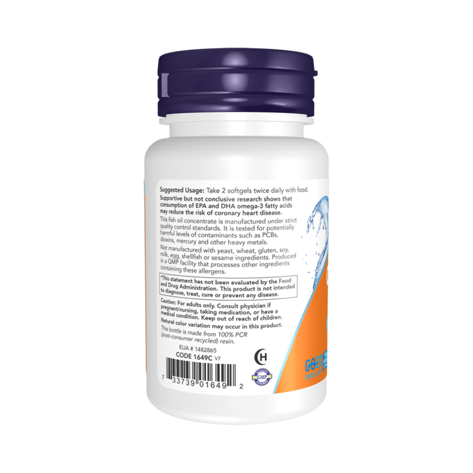 NOW OMEGA-3 1000 мг (30 гелькапс)