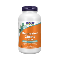 NOW MAGNESIUM CITRATE 200 мг (250 табл)