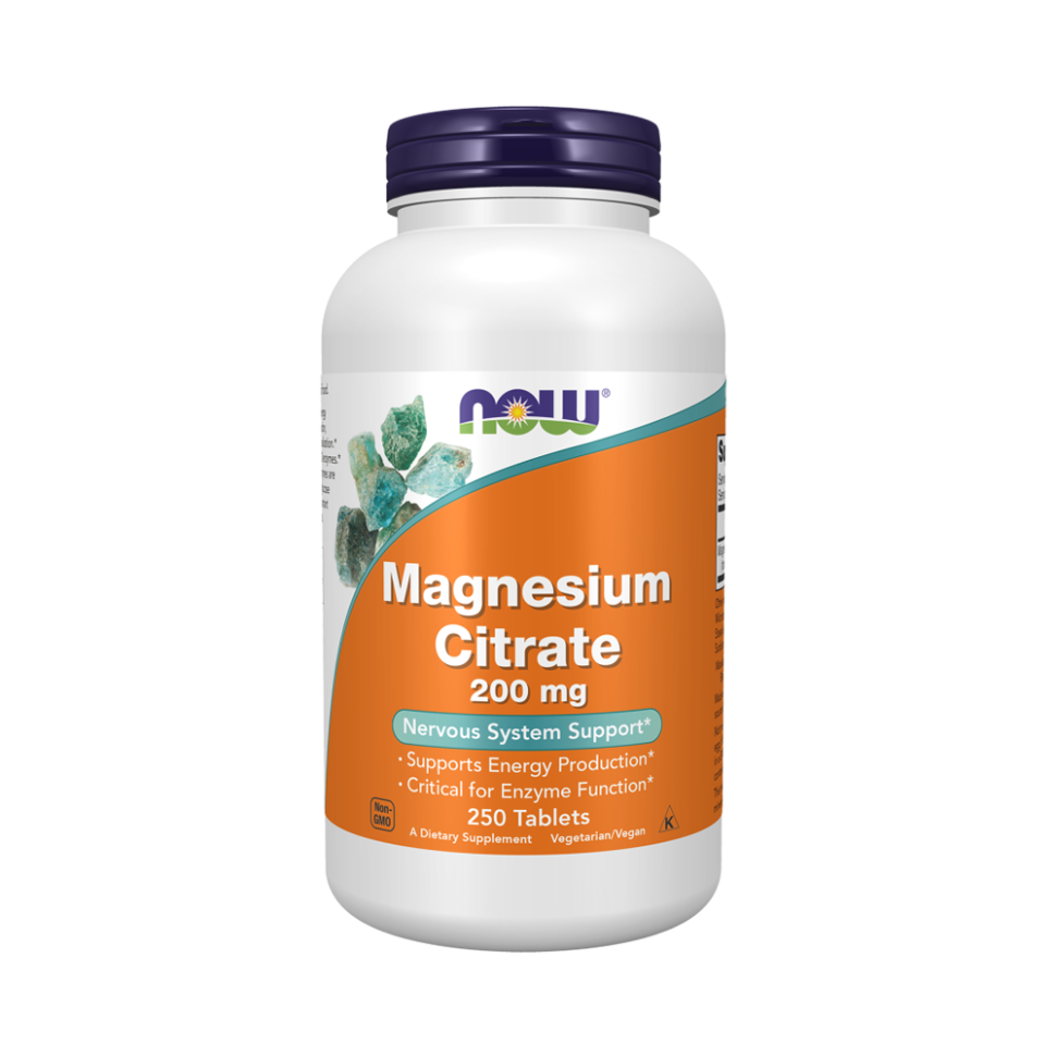 NOW MAGNESIUM CITRATE 200 мг (250 табл)