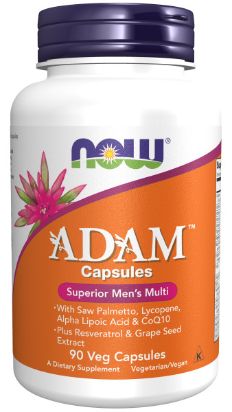 Мужские витамины NOW ADAM Men`s Multi (90 вег.капс)