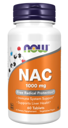NOW NAC-ACETYL CYSTEINE 1000 мг (60 таб)