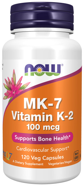 Витамины NOW K-2 (MK-7) 100 мкг (120 капс)
