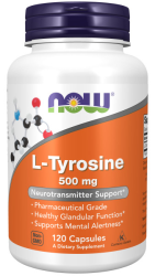 Тирозин NOW L-Tyrosine 500 мг (120 капс)