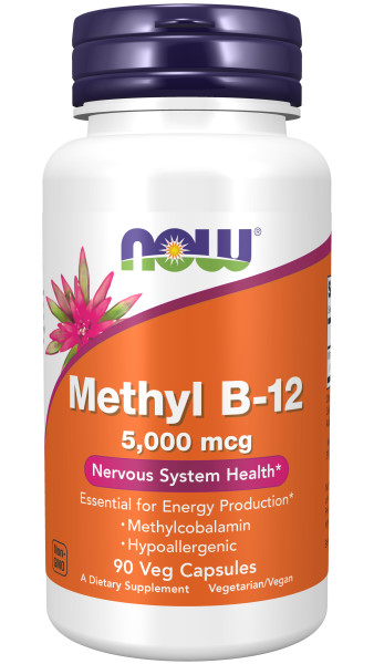 NOW METHYL B-12 5000 мкг (90 вегкапс)