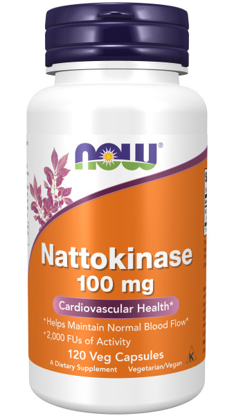 Укрепление организма NOW NATTOKINASE 100 мг (120 вег.капс)