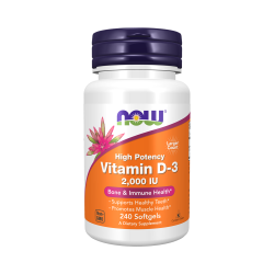 NOW Vitamin D-3 2000 МЕ (240 капс)