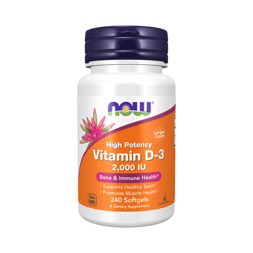 NOW Vitamin D-3 2000 МЕ (240 капс)