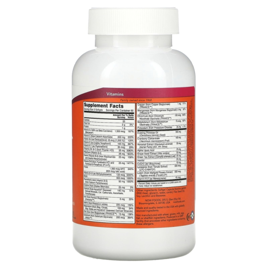 NOW Eve - Women's Multivitamin (180 гелькапс)