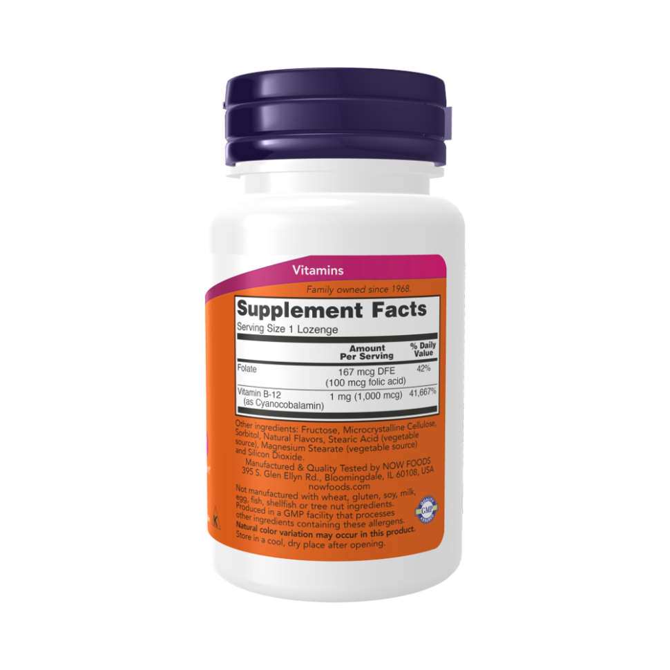 NOW B-12 1000 мкг (100 леденцов)