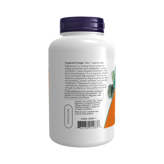 NOW MAGNESIUM 400мг (180 капс)