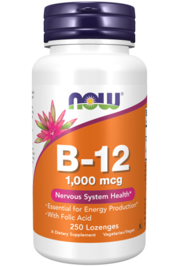 Витамины NOW B-12 1000 мкг (250 паст)
