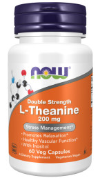 NOW L-THEANINE 200 мг (60 вег.капс)