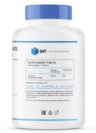 SNT Magnesium Citrate (250 табл)