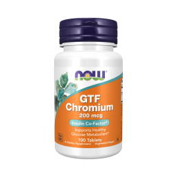 NOW GTF CHROMIUM 200 мкг (100 табл)