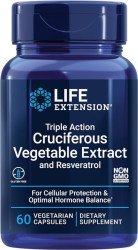 Life Extension Triple Action Cruciferous Vegetable Extract and Resveratrol(60 капс)