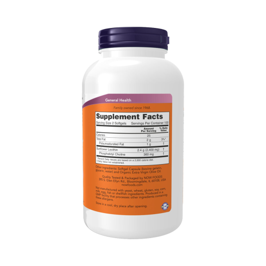 NOW Sunflower Lecithin 1200 мг (200 капс)