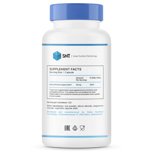 Железо SNT IRON 36 мг FERROCHEL (120 капс)