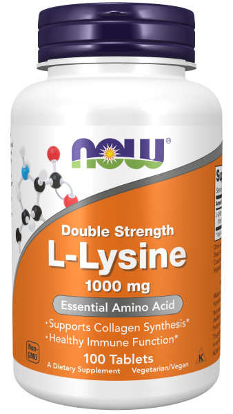 NOW L-Lysine 1000 мг (100 табл)