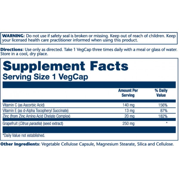 SOLARAY Grapefruit Seed Exttract 250 мг (60 капс)