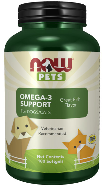 NOW PETS OMEGA-3 Support (180 капс)