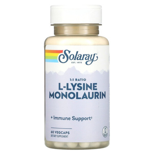SOLARAY L-Lysine Monolaurin 1:1 Ratio (60 капс)