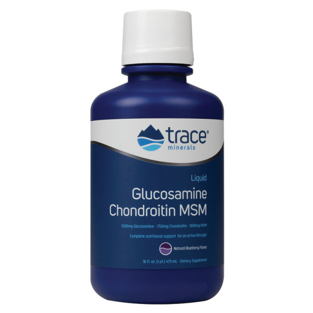 Trace Minerals Liquid Glucosamine/Chondroitin/MSM (473 мл)