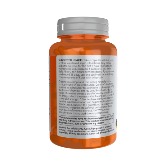 NOW Creatine Monohydrate (120 вег.капс)