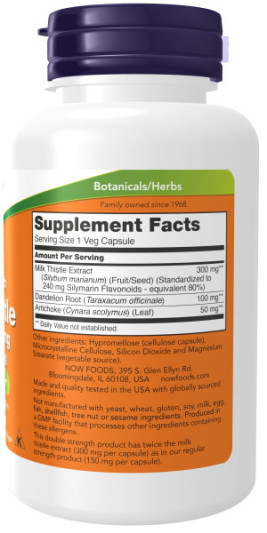 NOW SILYMARIN MILK THISTLE 300 мг (100 капс)