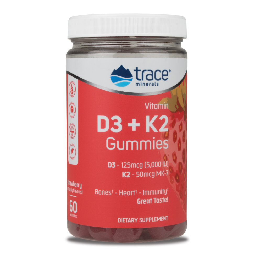 Trace Minerals D3+K2 Gummies (60 паст)