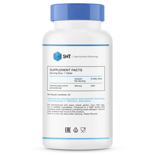 SNT Methyl Folate 400 мкг (60 табл)