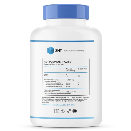 Жирные кислоты SNT TRI-Omega (60 капс)