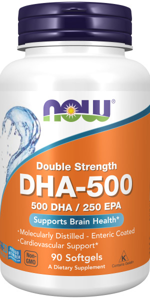 Жирные кислоты NOW DHA 500 мг (90 капс)
