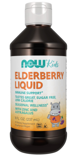 NOW ELDERBERRY LIQUID FOR KIDS (237 мл)