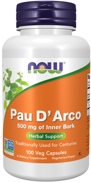 NOW PAU D'ARCO 500 мг (100 вег.капс)