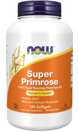Жирные кислоты NOW SUPER PRIMROSE 1300 мг (120 гелькапс)