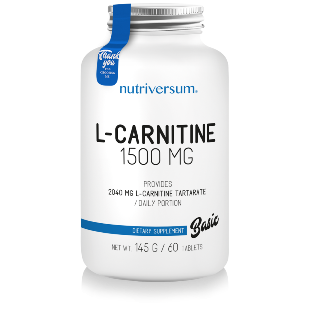 Nutriversum Basic L-carnitine 1500 mg (60 табл)