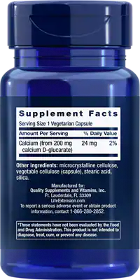 Life Extension Calcium D-Glucarate 200 мг (60 капс)