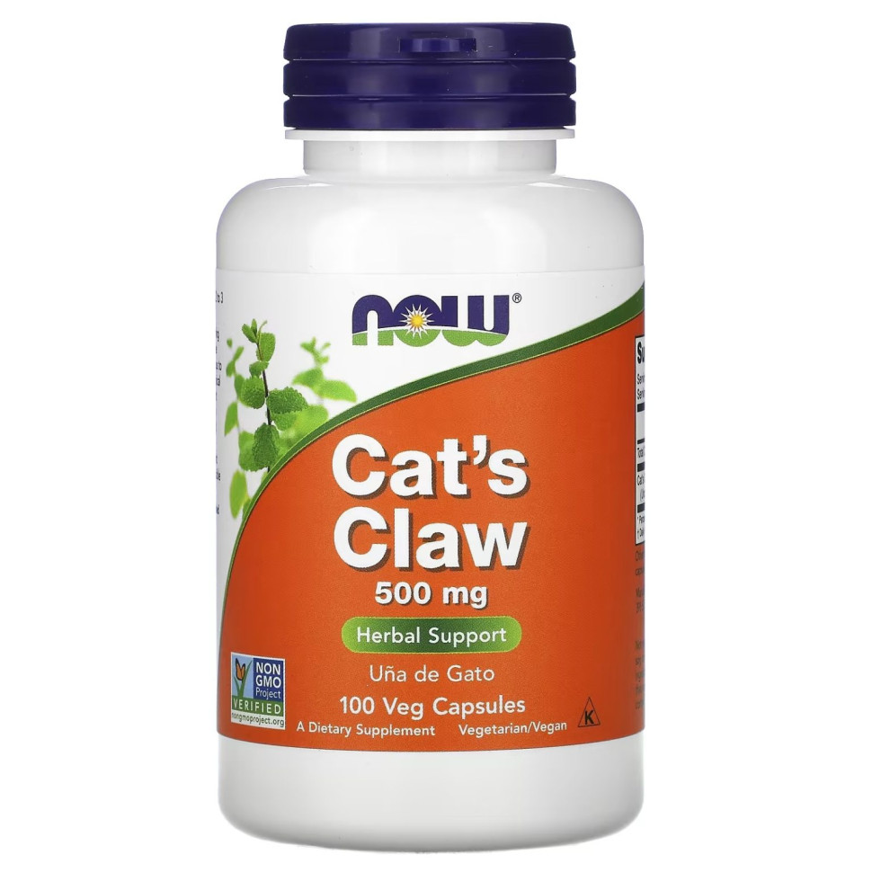 Иммуномодуляторы NOW CAT'S CLAW 500 мг (100 вег.капс)