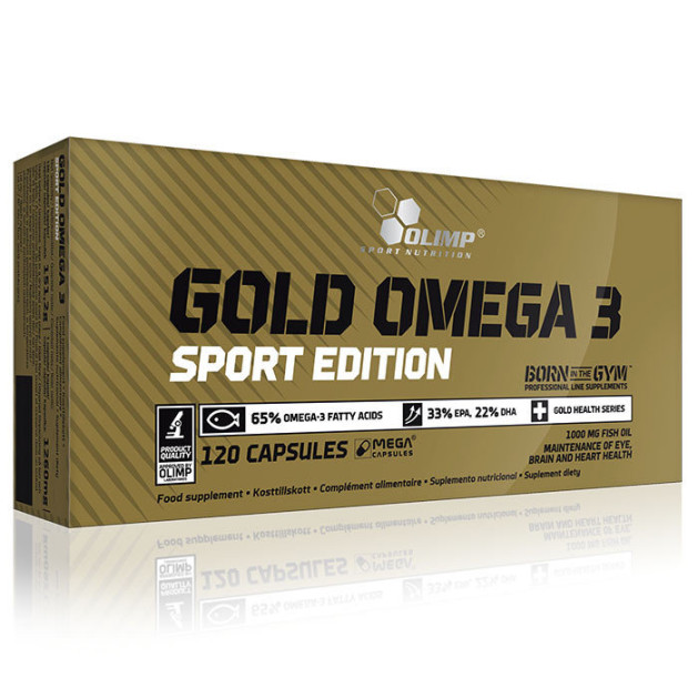 Жирные кислоты OLIMP Gold Omega 3 Sport Edition (120 капс)